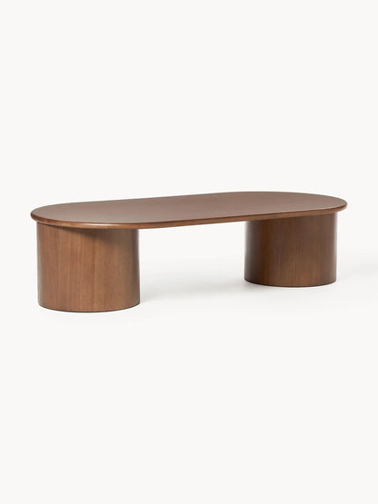 Table basse ovale en chêne Didi